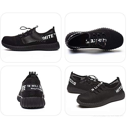 Zapatos de Seguridad Zapatos de Trabajo Hombres Mujeres s3 Zapatos con Punta de Acero Zapatos Protectores Ligeros con Puntas de Acero Deportivas Transpirables Unisex