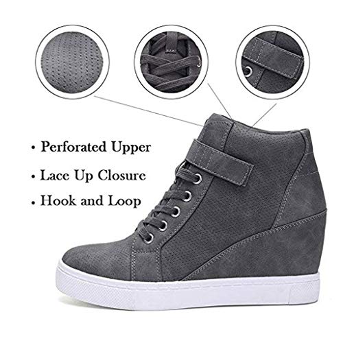 Zapatos Mujer Zapatillas Deportivas Cuña Cómodos Mocasines Plataforma Sneaker Calzado Deportivo de Exterio para Running Fitness Sneakers Fannyfuny