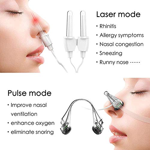 ZBYL Terapia Rinitis Dispositivo Eléctrico Fisioterapia Instrumento Rinitis, Nariz Congestionada Nasal Estornudos Picazón Sinusitis Cure