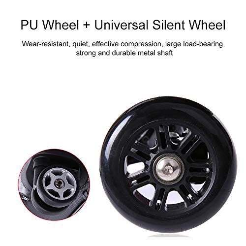 Zdcdy Coche para Scooter de Equipaje eléctrico, Monociclo eléctrico tripulado manejable Equipaje, Maleta Ligera Grande Adulto Vespa, para El Negocio del Aeropuerto De La Escuela,Blue