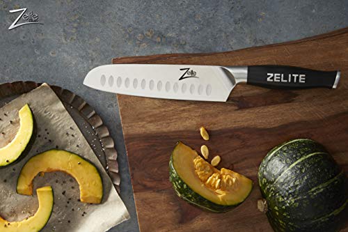Zelite Infinity, Cuchillo Santoku de 18 cm – Utensilios Cocina Serie Comfort-Pro – Acero Inoxidable Alemán de Alto Contenido en Carbono – Cuchillos Cocina Filo de Navaja, Supercómodo
