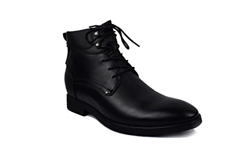 Zerimar Botas de Hombre con Alzas Que Aumentan su Altura + 7 cm | Botas Hombre de Vestir| Botines Hombre| Botas de Piel Hombre | Zapatos Hombre Invierno