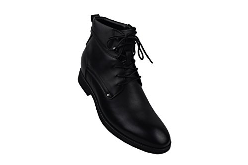 Zerimar Botas de Hombre con Alzas Que Aumentan su Altura + 7 cm | Botas Hombre de Vestir| Botines Hombre| Botas de Piel Hombre | Zapatos Hombre Invierno