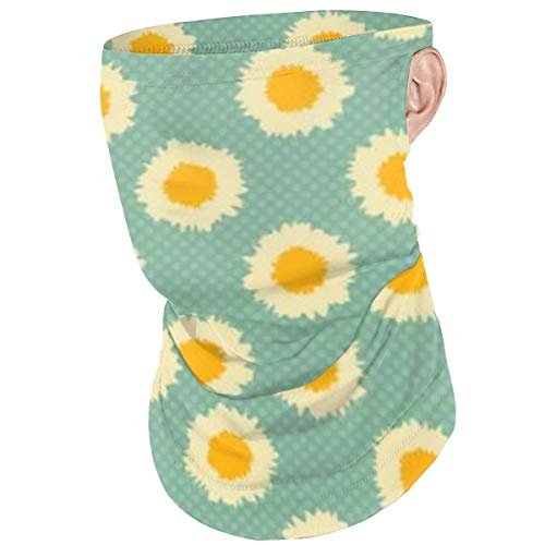 Zeyustge Scarf Camomile Polka Dot Moisture Wicking Sweatband - Ideal for Running, Biking and Athletic Workouts