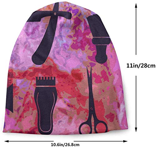 ZharkLI - Gorro de hip-hop para mujer y hombre, con diseño de calavera, para peluquería y peluquería