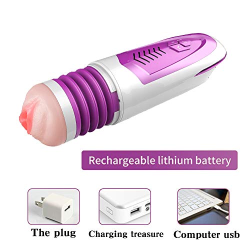 ZHP-LQY Camiseta del USB 3D Realista Automática De Pistón Masculinas Graves M'asturbation Copa T'hrusting Hombres, Carga USB, Portátil, Inteligente, Impermeable Máşťúrbáción