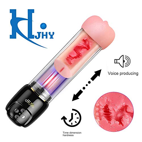 ZHP-LQY Máşťúrbáťīòň Automático Máşçụlìṋø, Måşťụrbāđôr Hômbrê Eléctrica, Auto-Placer Voz Interactivo Manos Libres, Masculino Clip de Voz de succión eléctrica Juguete Ligero