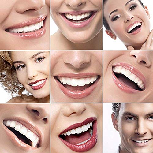 ZHQY Dental Cosméticos carillas, Carillas Dientes Cosméticos Whitening Cosmetic Teeth Covers Snap on Smile Veneer Safe Effective Easy to Use Affordable Teeth Veneers 1 Pair