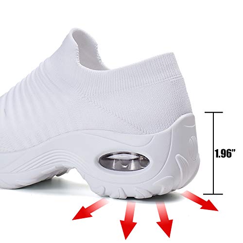 ZHR - Zapatillas de Senderismo para Mujer, Color Blanco, Talla 36 EU