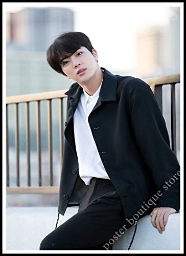 zhuziji DIY Pintar por números BTS Cantante Estrella Coreana Pintar por numeros Personalizado con Pincel y Pintura acrílica Pintura para Adultos por números Arte digita30x40cm(Sin Marco)