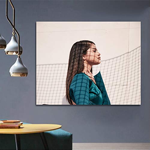 zhuziji DIY Pintar por números Imagen de la Obra de la Cantante Selena Gomez, Estilo nórdico Pintar por numeros Caballos con Pincel y Pintura acrílica, Pintura para adu40x50cm(Sin Marco)