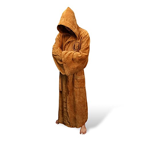 Ziho Jedi Star Wars para hombre albornoz de forro polar albornoz