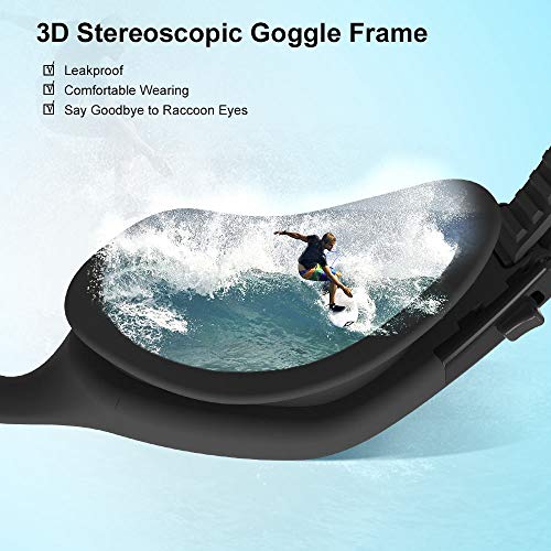 ZIONOR Gafas de Natación, G1 Gafas de Natación Polarizadas con Lente de Espejo/Humo Anti-Niebla y Protección UV Estanco para Hombres Unisex Adulto Mujeres Adolescentes