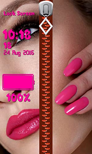 Zipper Lock Screen - Maquillaje