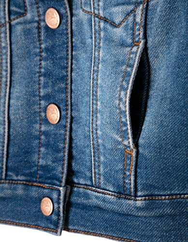 ZIPPY Cazadora Vaquera ZY Chaqueta, Azul (Medium Blue Denim 2565), 6 años (Tamaño del Fabricante:5/6) para Niñas