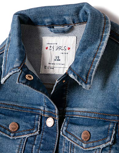 ZIPPY Cazadora Vaquera ZY Chaqueta, Azul (Medium Blue Denim 2565), 6 años (Tamaño del Fabricante:5/6) para Niñas