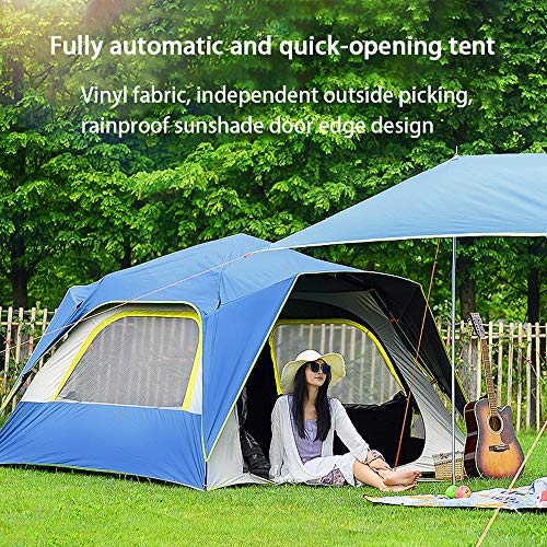 Ziyi tiendad de campaña,Tienda campaña Familiar,Carpa de Apertura rápida automática para Exteriores,Protector Solar de Vinilo,diseño a Prueba de Lluvia,Transpirable en Todos los Lados