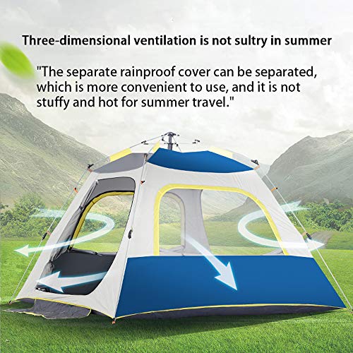 Ziyi tiendad de campaña,Tienda campaña Familiar,Carpa de Apertura rápida automática para Exteriores,Protector Solar de Vinilo,diseño a Prueba de Lluvia,Transpirable en Todos los Lados
