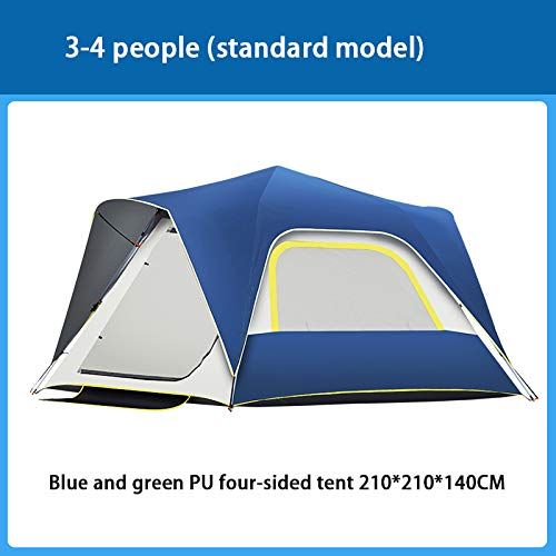 Ziyi tiendad de campaña,Tienda campaña Familiar,Carpa de Apertura rápida automática para Exteriores,Protector Solar de Vinilo,diseño a Prueba de Lluvia,Transpirable en Todos los Lados