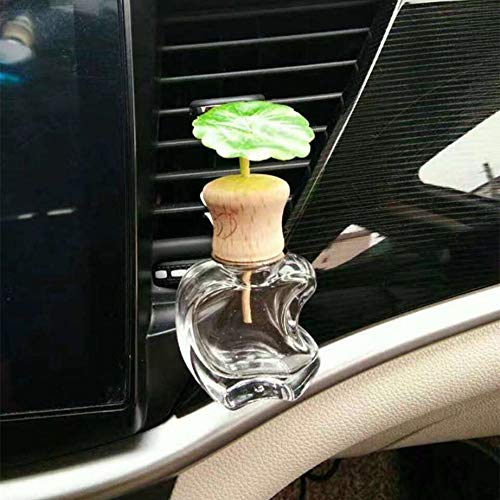 ZJDY - Ambientador para coche con clip para perfume de hierba y olor a hierba, decoración de salida automática, botella vacía, accesorio para regalo sin perfume (nombre del color: elipse)