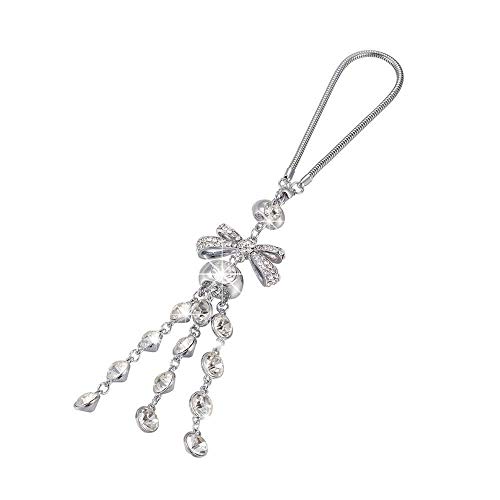 ZJDY - Espejo retrovisor de coche brillante para colgar en el coche, accesorio decorativo (nombre de color: blanco)