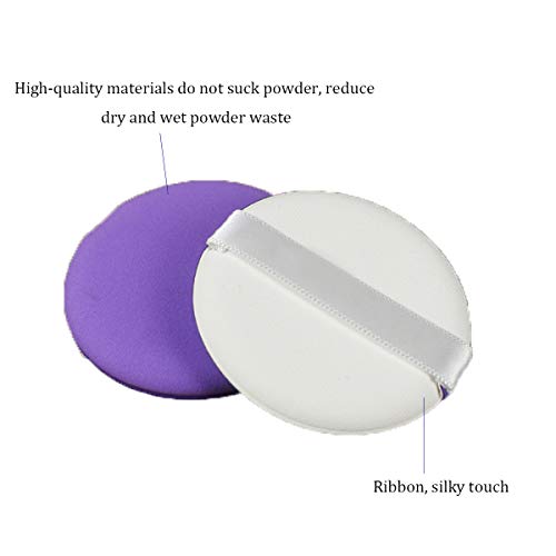 Zliger 12 Piezas Esponja Del Soplo de Polvo,CosmÉTico Puff Borlas Faciales FundaciÓN Maquillaje Suave CojÍN Redondo Herramientas Belleza para Crema LÍQuida Y En Cuerpo Cara