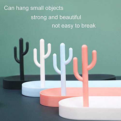 ZNEU Joyas Bandeja CosméTicos perfume Organizador Bandejas Multifuncional Arete Collar Soporte Relojes Llaves TeléFono Monedas Almacenamiento Almohadilla (Azul)