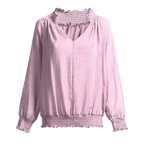 ZODOF Mujer Camiseta Cortas 2019 Primavera Verano Ropa Moda Manga Larga Blusa Tops