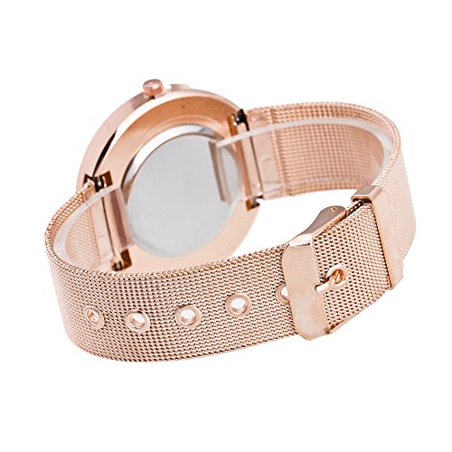ZODOF Reloj de Pulsera de Cuarzo de Las Mujeres de Moda Reloj de Pulsera de Las Mujeres Blancas Rhinestone de Acero Inoxidable