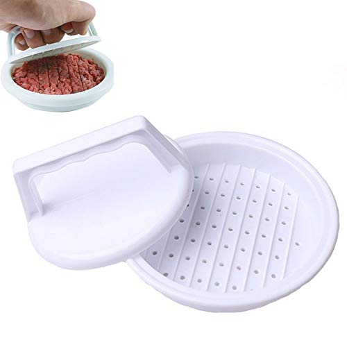 Zonfer Presione El Molde De La Hamburguesa De Carne Utensilios De Cocina Parrilla De Burger Patty Molde De La Prensa De Herramientas De Bricolaje Home Cooking Barbacoa (Blanco)