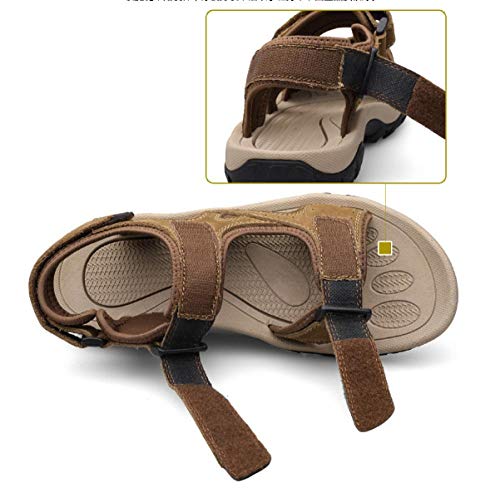 ZR1LZ Sandalias de Andar Ajustables de Ante,Deportes/Dedo del pie/Cerrado/Sandalias con/Correa/Tobillo/Playa/Agua de mar/Senderismo/Pescador