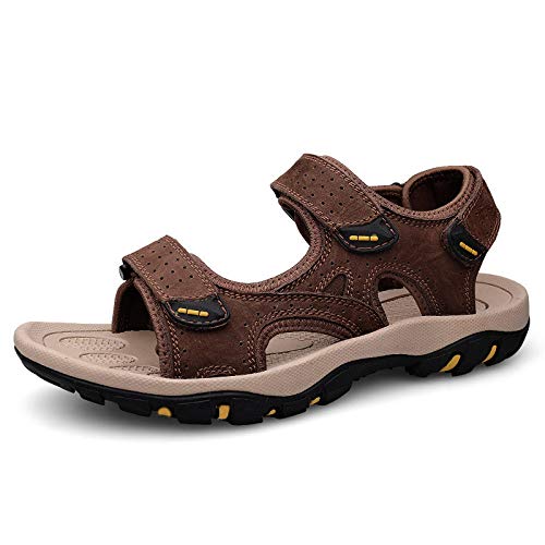 ZR1LZ Sandalias de Andar Ajustables de Ante,Deportes/Dedo del pie/Cerrado/Sandalias con/Correa/Tobillo/Playa/Agua de mar/Senderismo/Pescador