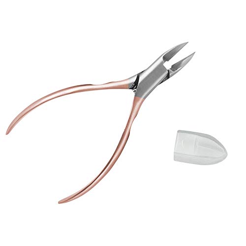 ZS Rosa Oro pie cutícula tijeras fórceps dedo del pie dedo del pie recortador de uñas Paroniquia herramienta de removedor de manicura herramienta de uñas encarnadas dedo del pie de uñas for uñas grues