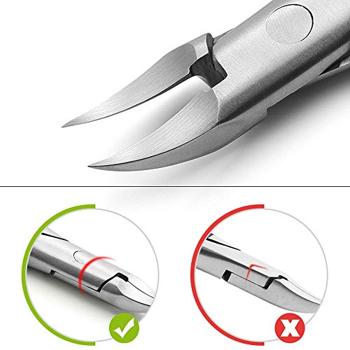 ZS Rosa Oro pie cutícula tijeras fórceps dedo del pie dedo del pie recortador de uñas Paroniquia herramienta de removedor de manicura herramienta de uñas encarnadas dedo del pie de uñas for uñas grues