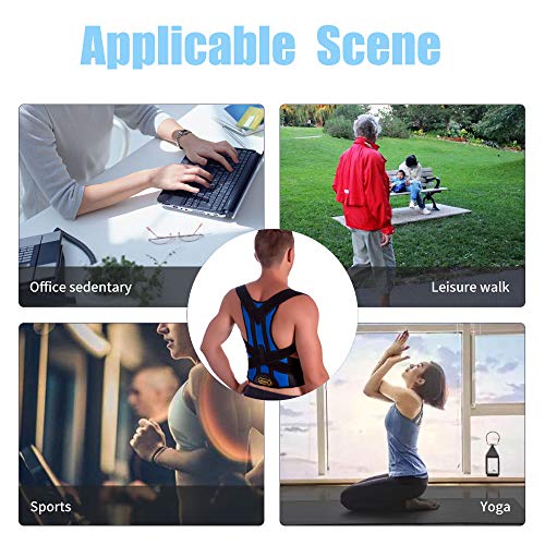 ZSZBACE Corrector de Postura Espalda, Ajustables Apoyo de Espalda para Hombres y Mujeres, Enderezador de Espalda, Aliviar el Dolor de Espalda y Hombro (M)