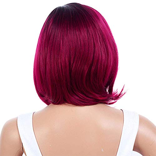ZTBXQ Belleza Peluquería para el Cuidado Personal Pelucas de Cabello para Mujeres Cordón Fibra química Cabello Rizado Corto Adecuado para Fiestas o