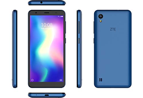ZTE Blade A5 2019 - Smartphone de 5,5" HD+ 18:9 (Octa-Core A55, 2GB RAM + 16GB ROM, Cámara de 13 Mpx, doble SIM, Android 9 Go), Color Azul [versión española]