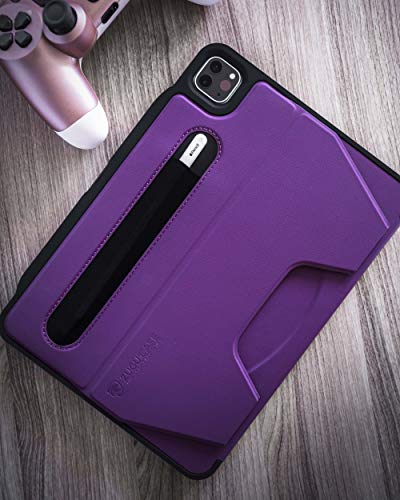 ZUGU CASE 2020 iPad Pro 4th Gen Alpha Case w/Convenient Magnetic Stand - Thin Profile, Automatic Sleep/Wake - Purple, 12.9 Inches