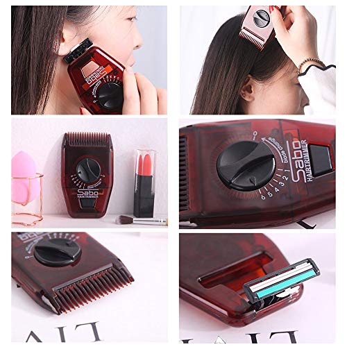 ZUHANGMENG Recortadora de cabello inalámbrico, recortadora de rulos, peine de cabello ajustable, peinar, recortar y eliminar el vello