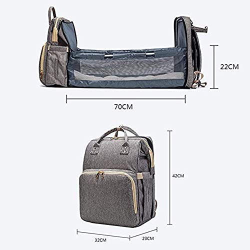 ZXLLO 3 en 1 Cuna d e Viaje Cama Portabebés Cuna Ligera Convertible Viaje Al Aire Libre Camping Camping Bolsa De Almacenamiento De Viaje Multifuncional,Verde