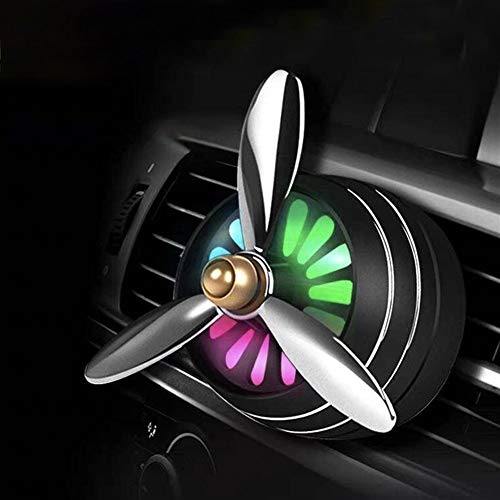 Zxwzzz Olor Mini LED del Coche ambientador de Aire Acondicionado aleación Auto Vent Enchufe del Perfume Fresco Clip aromaterapia Fragancia Ambiente Luz (Color : 5 pcs Fragrant Sheet)