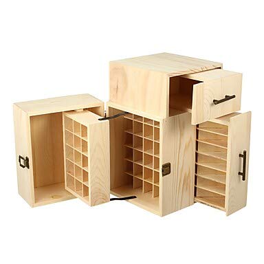 ZYC Almacenamiento Organización Organizador cosmético del Maquillaje De Madera Forma Rectangular Creativo/Novedades/Tapa abatible