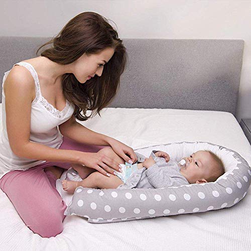 ZYEZI Cuna Portátil, Cómoda Almohada Para Dormir Suave Almohada De Viaje 100% Algodón Envoltura Envoltura Para Bebés Recién Nacidos