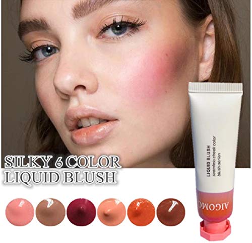 ZYYIN Rubor en Crema de Gel para mejillas Brillantes, Rubor líquido Impermeable de Aspecto Natural y Transpirable, Colorete en Crema para Rubor de Larga duración para niña (04)