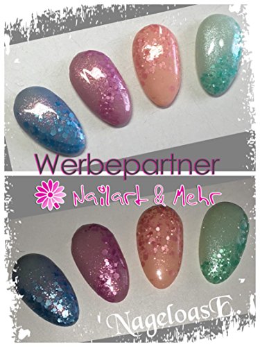 1 de digitación MULTI-GLITZZZER,  #MG-173 PINK-PERLMUT ... Forro con aislamiento térmico de Flittermix y delicada con aspecto colour madre perla-efecto