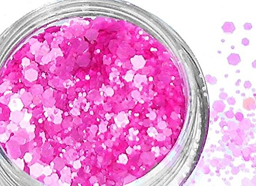 1 de digitación MULTI-GLITZZZER,  #MG-173 PINK-PERLMUT ... Forro con aislamiento térmico de Flittermix y delicada con aspecto colour madre perla-efecto