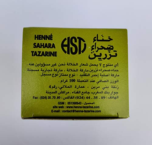 1 Henna especial Sahara Tazarine para pelo.