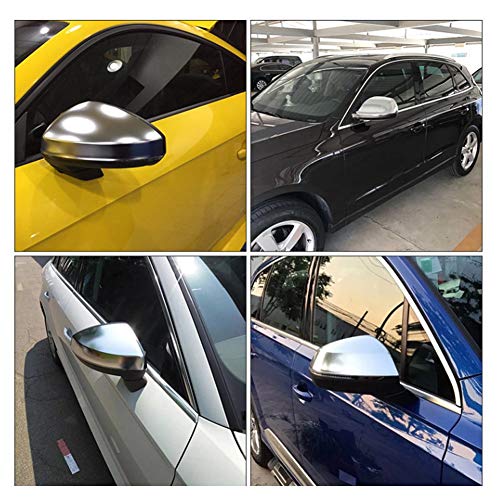 1 par de carcasas de espejo lateral A4 B8 para automóviles, cubiertas de espejos retrovisores Protección de la carcasa del espejo cromado