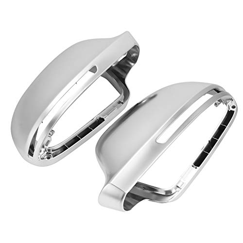 1 par de carcasas de espejo lateral A4 B8 para automóviles, cubiertas de espejos retrovisores Protección de la carcasa del espejo cromado