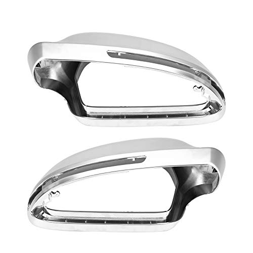 1 par de carcasas de espejo lateral A4 B8 para automóviles, cubiertas de espejos retrovisores Protección de la carcasa del espejo cromado